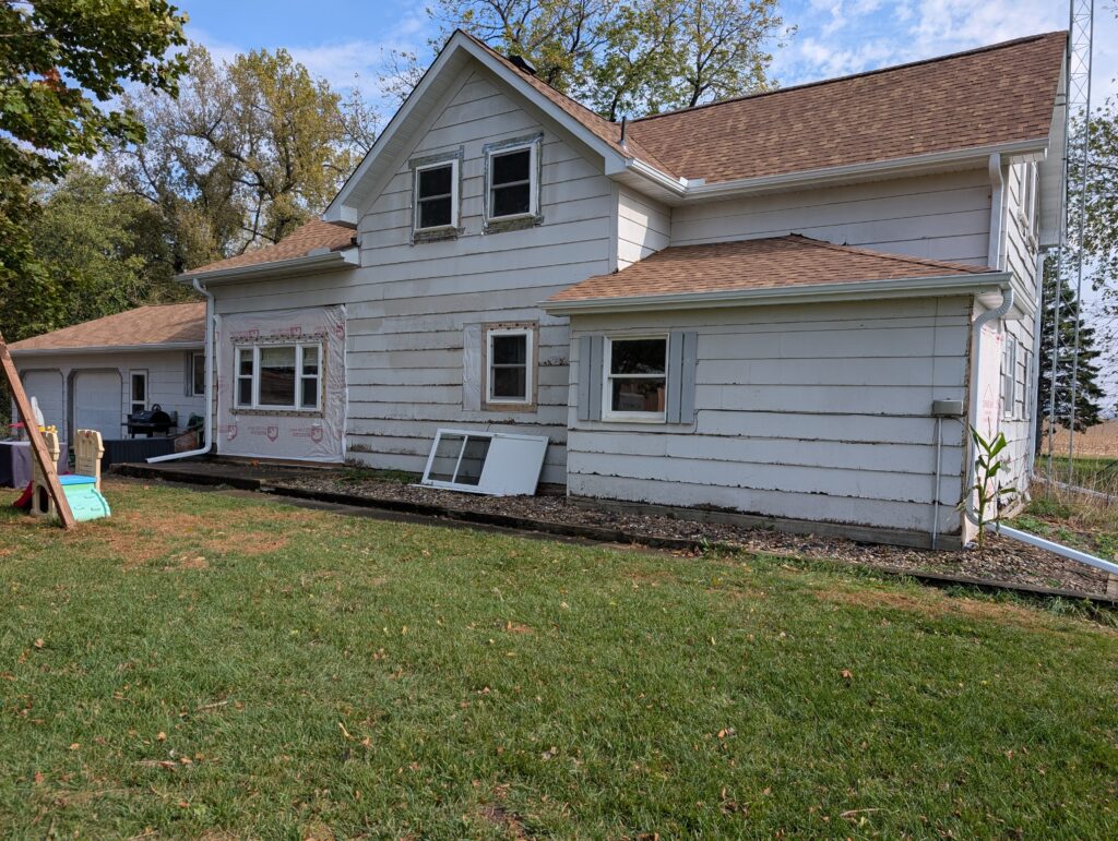 New soffit and fascia with brand new gutters on this home in springfield.