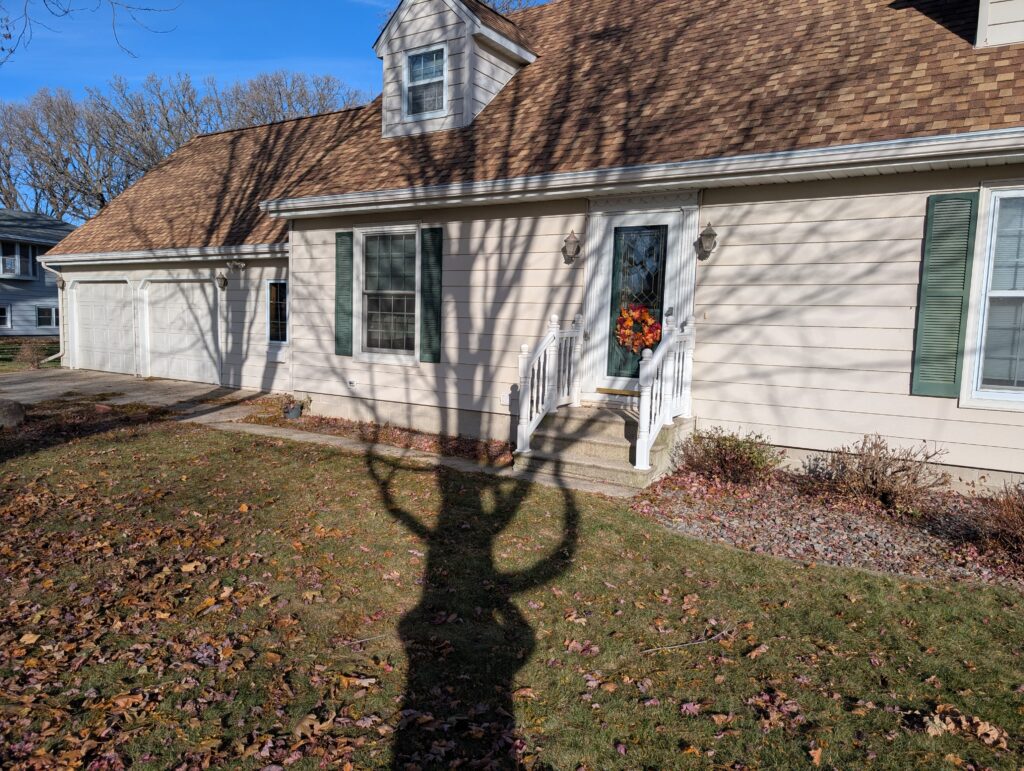 New White Leafree Guards on existing gutters.