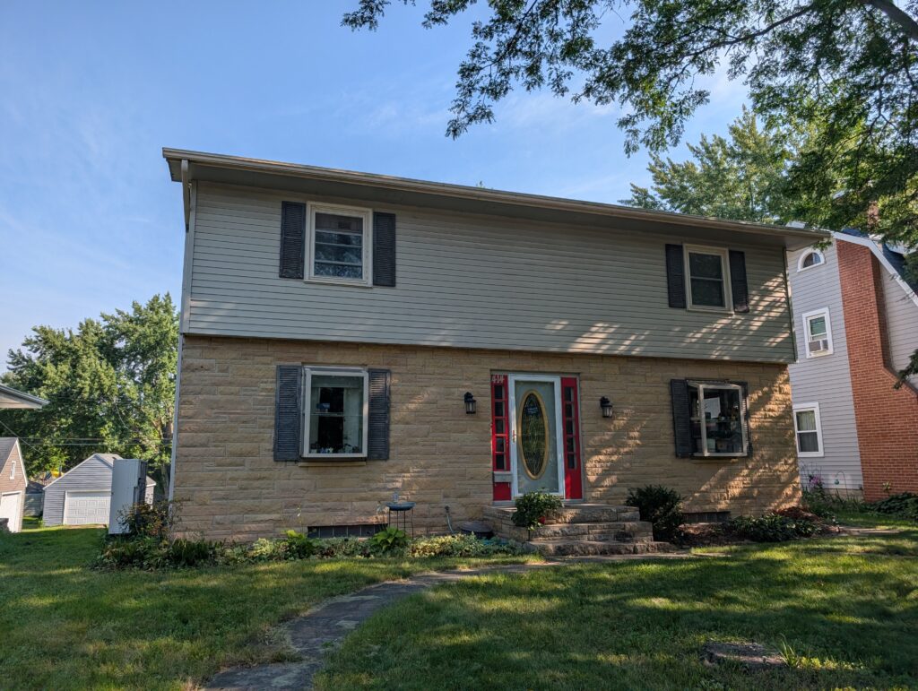Newly Installed Leafree gutter guards on home in Mankato
